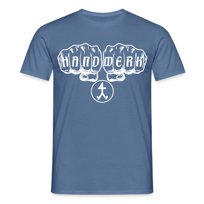 Unisex T-Shirt "Steinmetz" Taubenblau Männer T-Shirt
