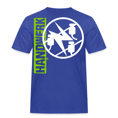 Unisex Workwear T-Shirt "Elektriker" Royalblau Männer Workwear T-Shirt