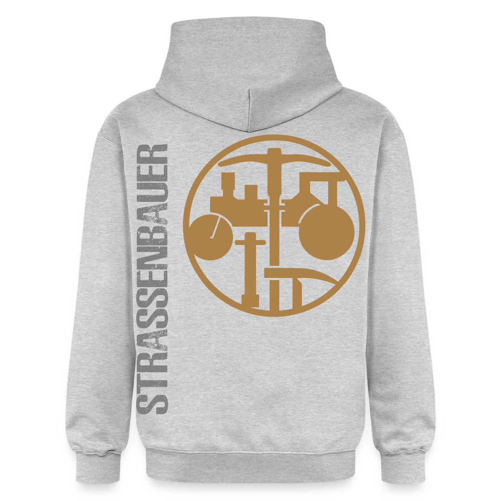 Gildan Unisex Softstyle® "Strassenbauer" Hellgrau meliert Gildan Unisex Softstyle® Midweight Hoodie