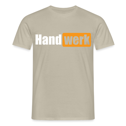 Unisex T-Shirt "Handwerk" Sandbeige Männer T-Shirt