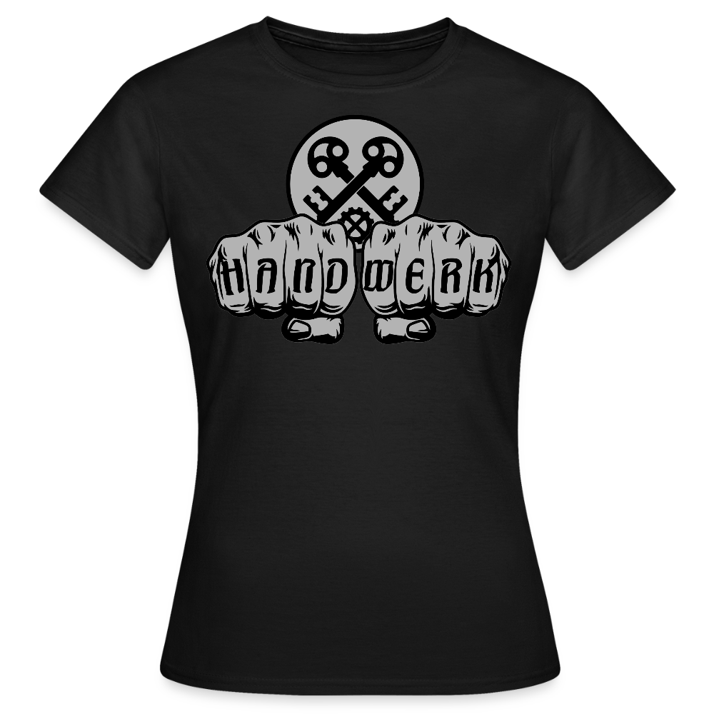 Frauen T-Shirt "Schlosser" Schwarz Frauen T-Shirt