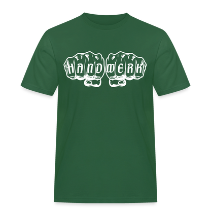 Männer Workwear T-Shirt "Handwerk" Flaschengrün Männer Workwear T-Shirt