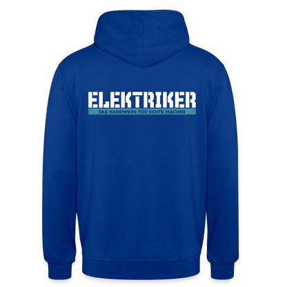 Unisex Hoodie HW-300 | MACHER "Elektriker" Royalblau Unisex Hoodie {{ color }}