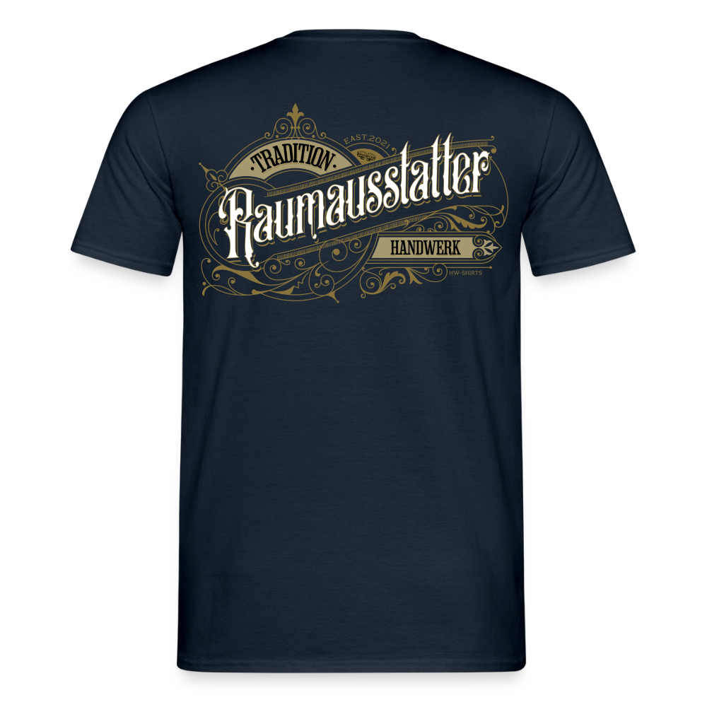 Unisex T-Shirt "Raumausstatter"-Nostalgie von Spreadconnect, bequemes Männer T-Shirt mit nostalgischem Design, Frontansicht