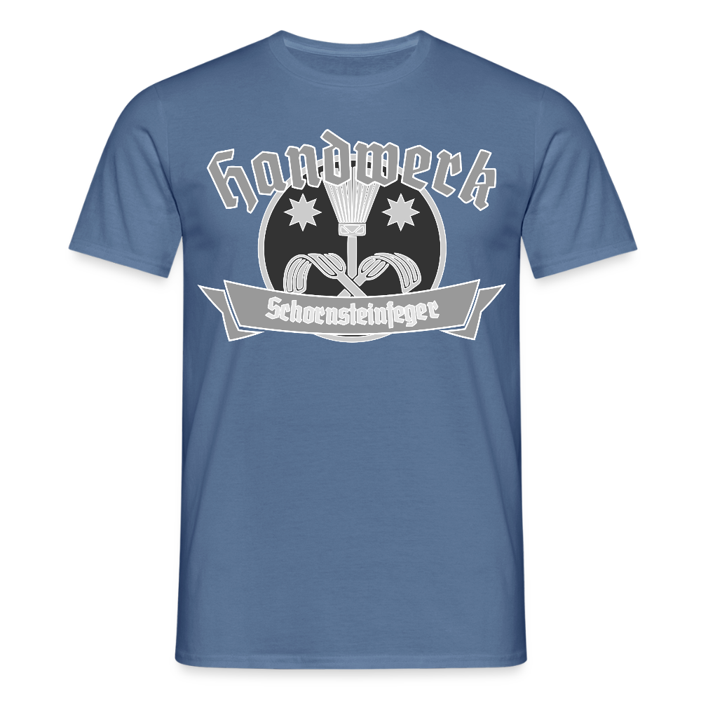 Unisex T-Shirt "Schornsteinfeger" Taubenblau Männer T-Shirt