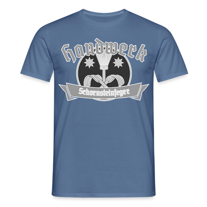 Unisex T-Shirt "Schornsteinfeger" Taubenblau Männer T-Shirt