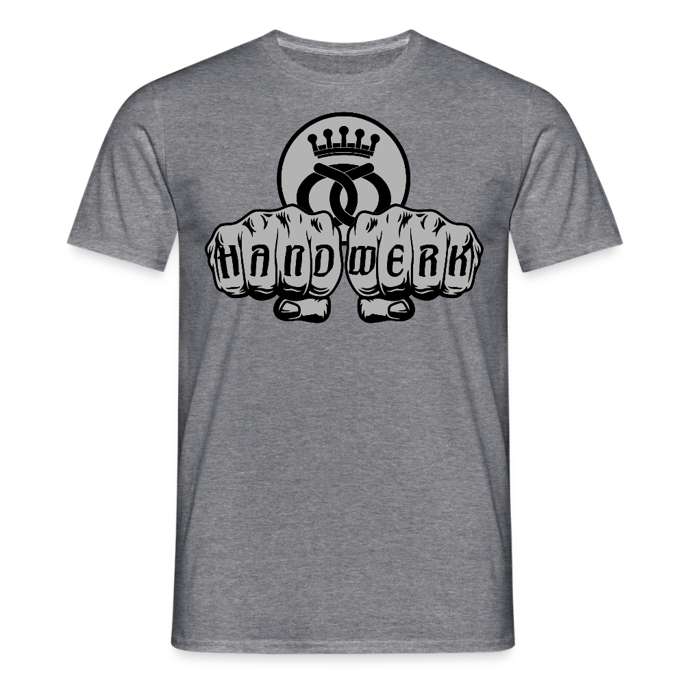 Unisex T-Shirt "Bäcker" Graphit meliert Männer T-Shirt