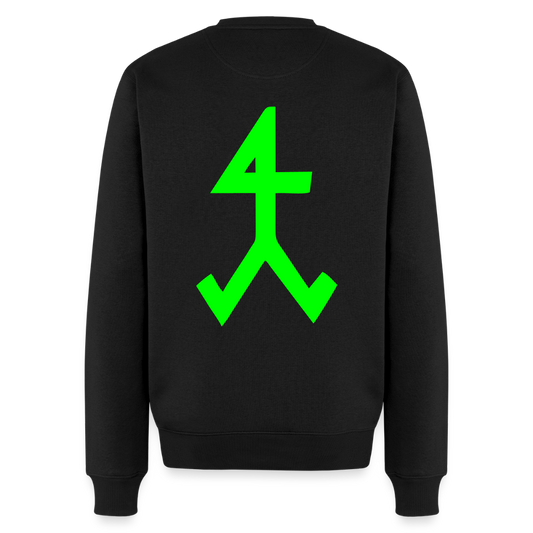 Unisex Premium Pullover "Steinmetz" neongrün Schwarz Männer Premium Pullover