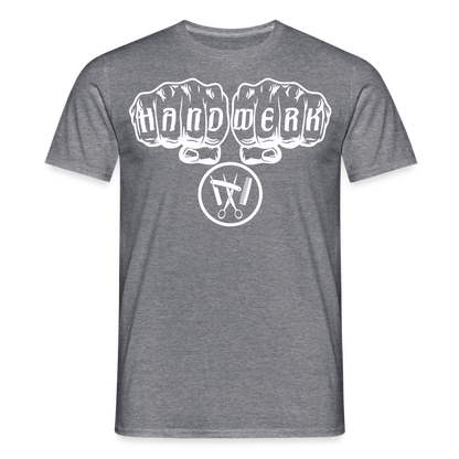 Unisex T-Shirt "Friseur" Graphit meliert Männer T-Shirt