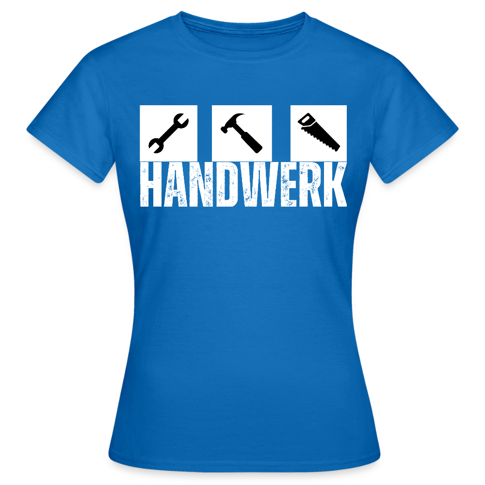 Frauen T-Shirt "Werkzeug" Royalblau Frauen T-Shirt