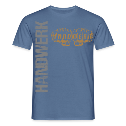 Unisex T-Shirt "Handwerk24" Taubenblau Männer T-Shirt