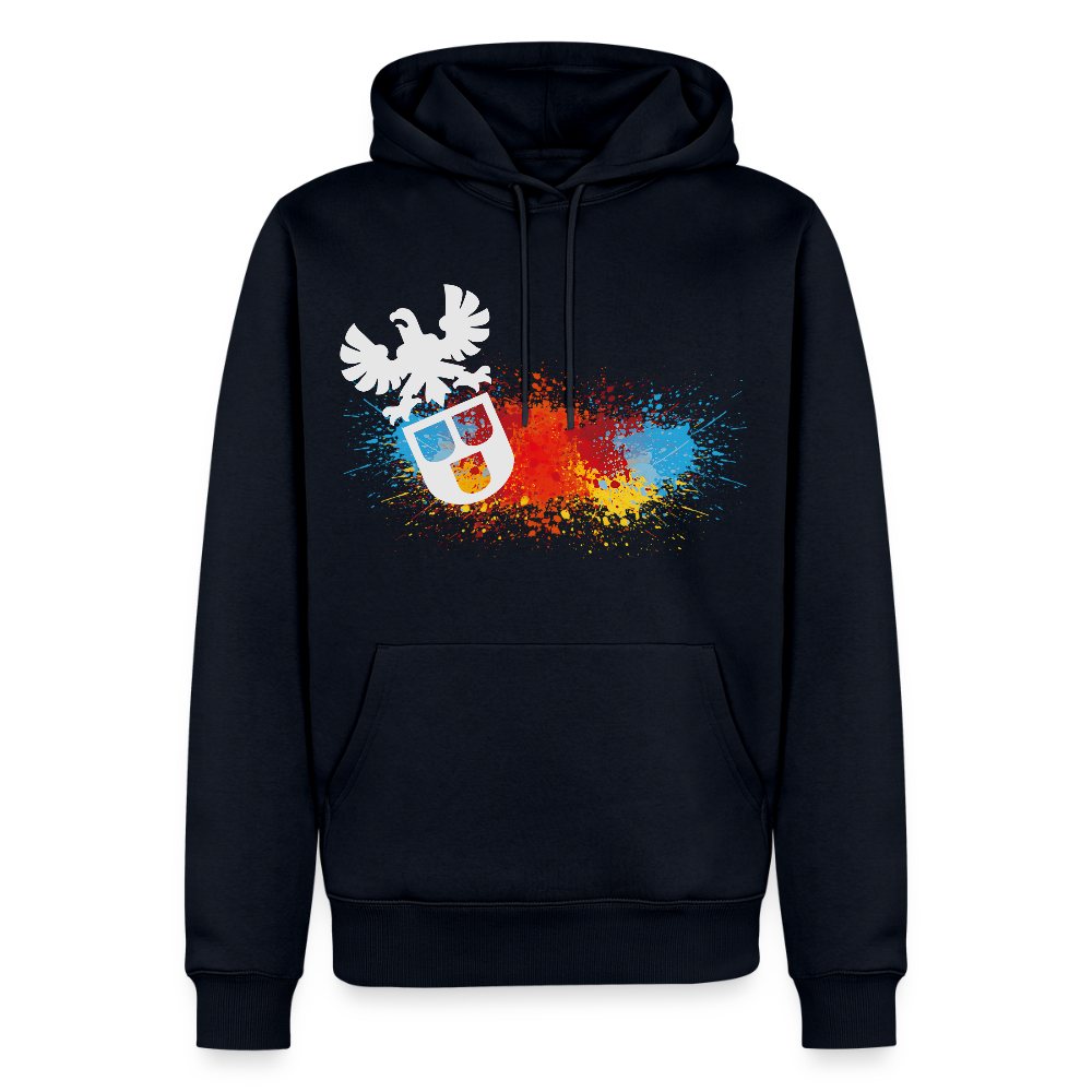 Männer Premium Hoodie "Maler-Splash" Navy Männer Premium Hoodie