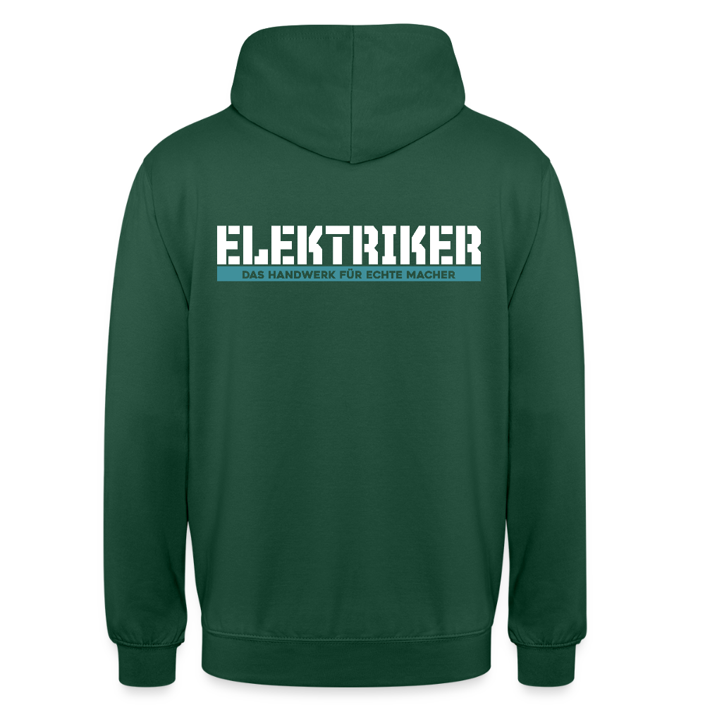 Unisex Hoodie HW-300 | MACHER "Elektriker" Flaschengrün Unisex Hoodie {{ color }}