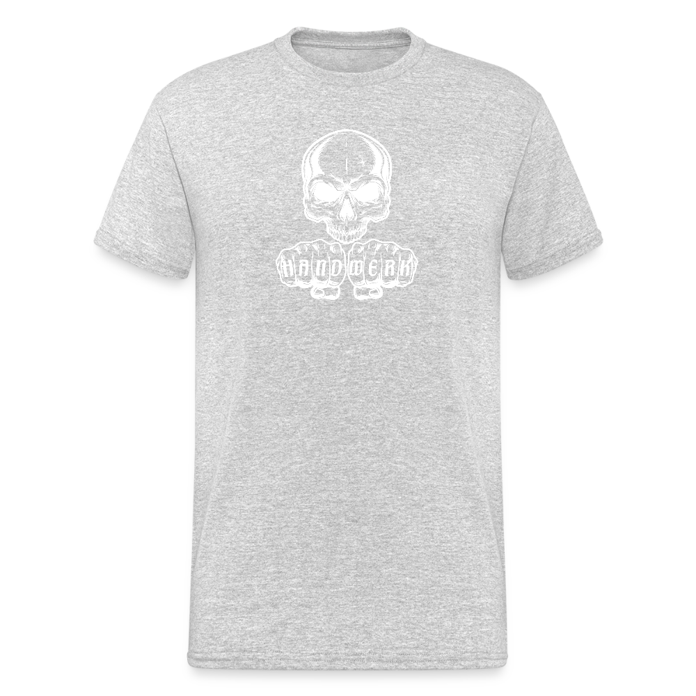 Unisex Heavy T-Shirt "Skull" Grau meliert Männer Gildan Heavy T-Shirt