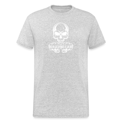 Unisex Heavy T-Shirt "Skull" Grau meliert Männer Gildan Heavy T-Shirt