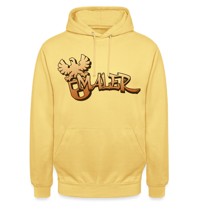 Unisex Hoodie "Maler" Zitronengelb Unisex Hoodie