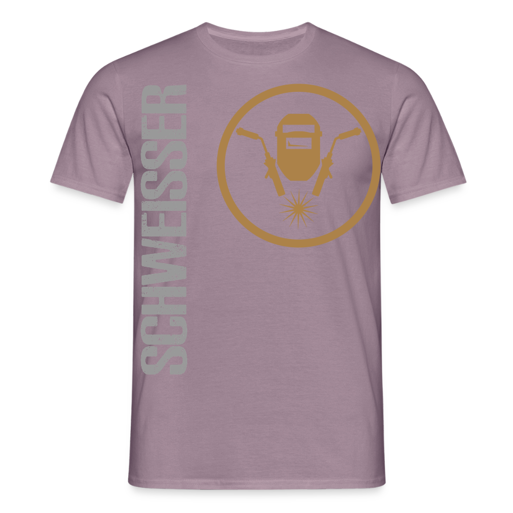 Unisex T-Shirt "Schweisser" Lilagrau Männer T-Shirt
