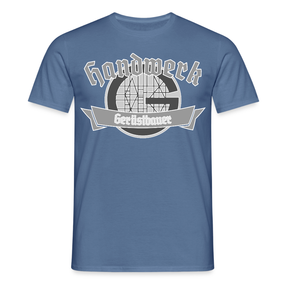 Unisex T-Shirt "Gerüstbauer" - Taubenblau 