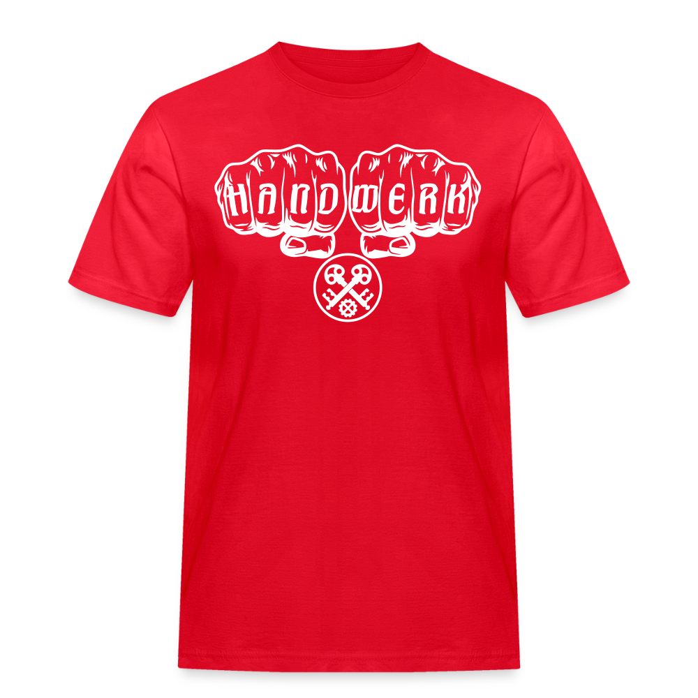 Männer Workwear T-Shirt "Schlosser" Rot Männer Workwear T-Shirt