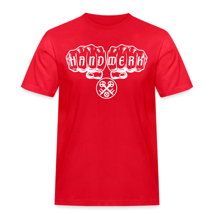 Männer Workwear T-Shirt "Schlosser" Rot Männer Workwear T-Shirt