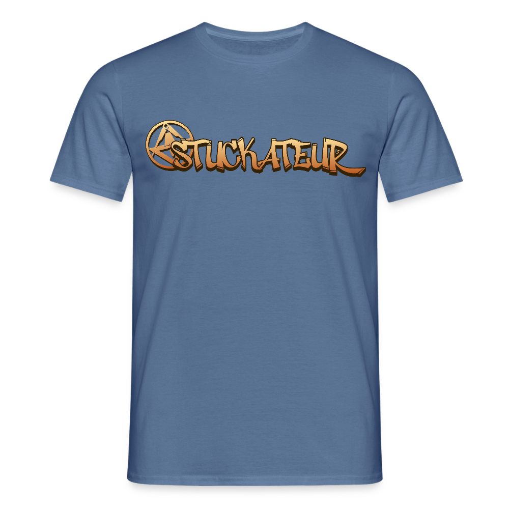 Unisex T-Shirt "Stuckateur" Taubenblau Männer T-Shirt