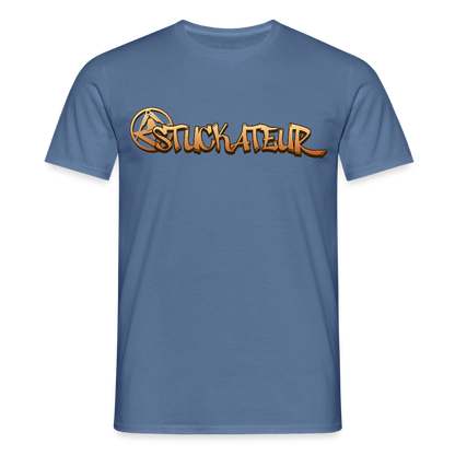 Unisex T-Shirt "Stuckateur" Taubenblau Männer T-Shirt