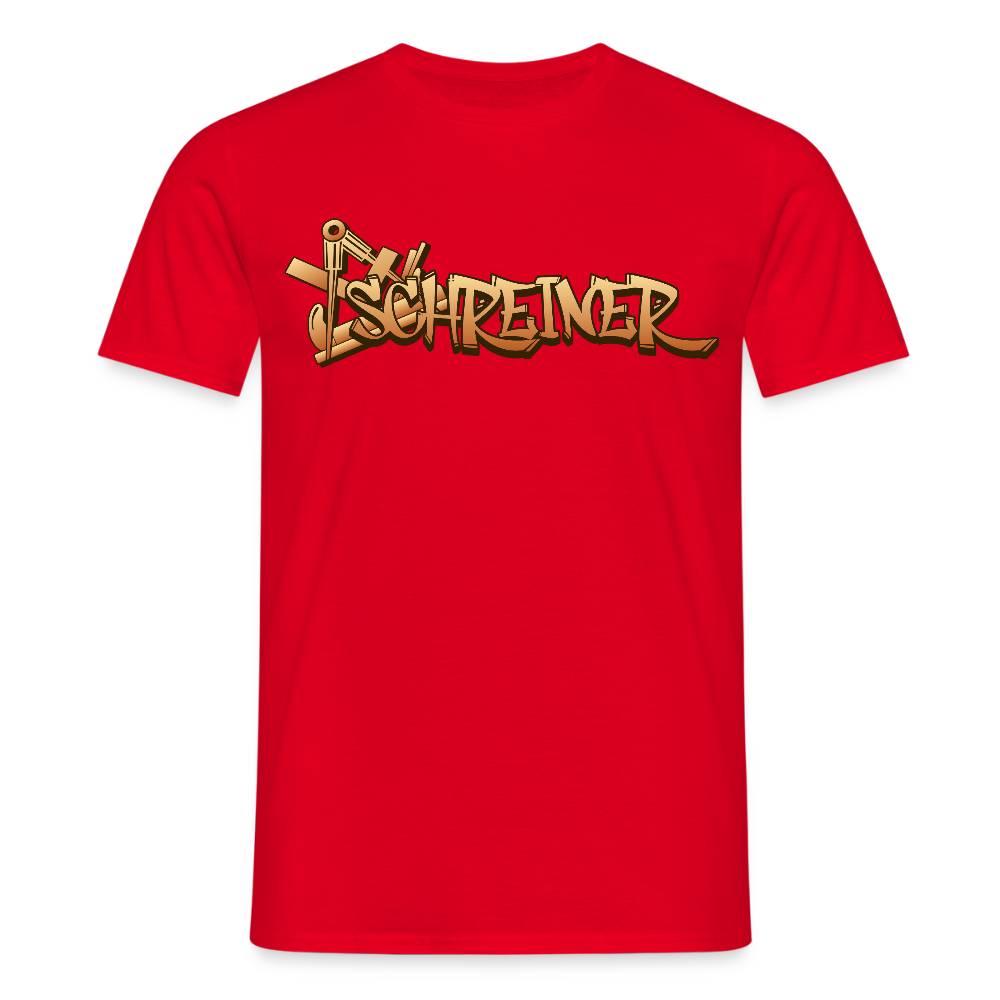 Unisex T-Shirt "Schreiner" Rot Männer T-Shirt