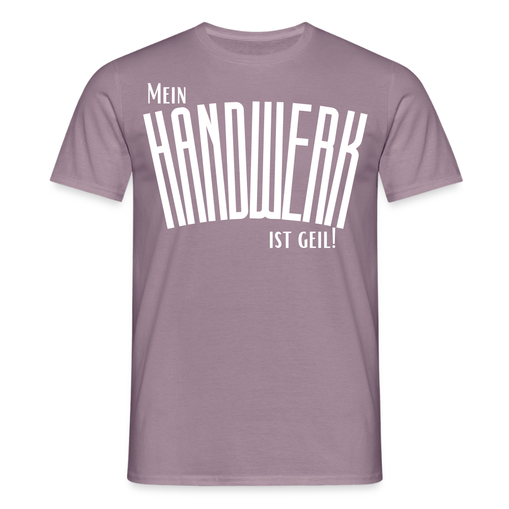Unisex T-Shirt "Mein Handwerk" Lilagrau Männer T-Shirt