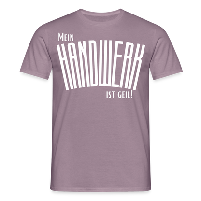 Unisex T-Shirt "Mein Handwerk" Lilagrau Männer T-Shirt