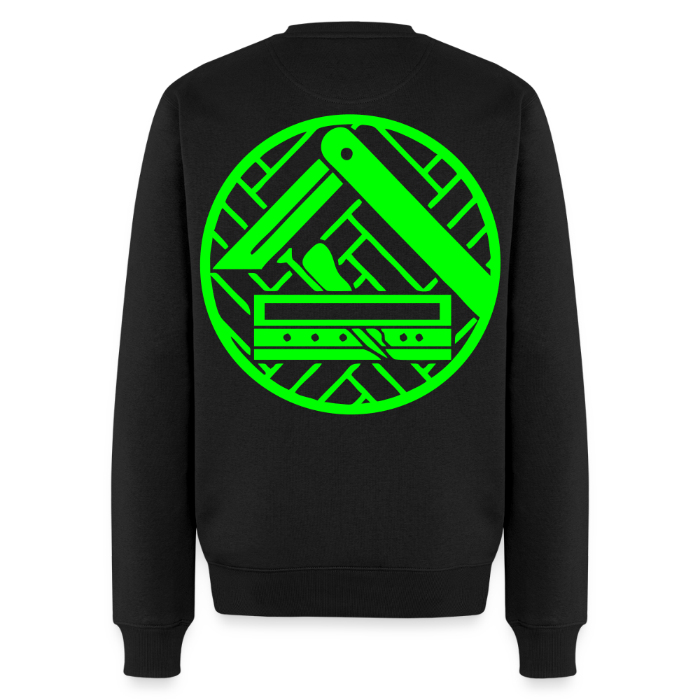 Unisex Premium Pullover "Parkettleger" neongrün Schwarz Männer Premium Pullover