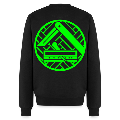 Unisex Premium Pullover "Parkettleger" neongrün Schwarz Männer Premium Pullover
