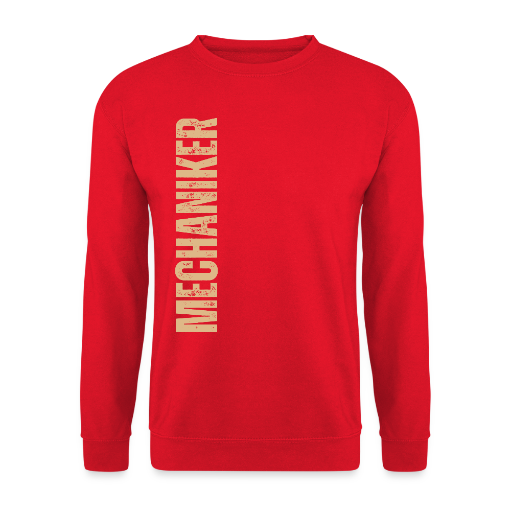 Unisex Pullover "Mechaniker" Rot Unisex Pullover
