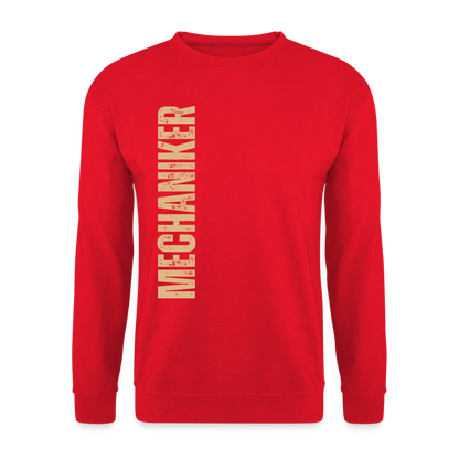 Unisex Pullover "Mechaniker" Rot Unisex Pullover