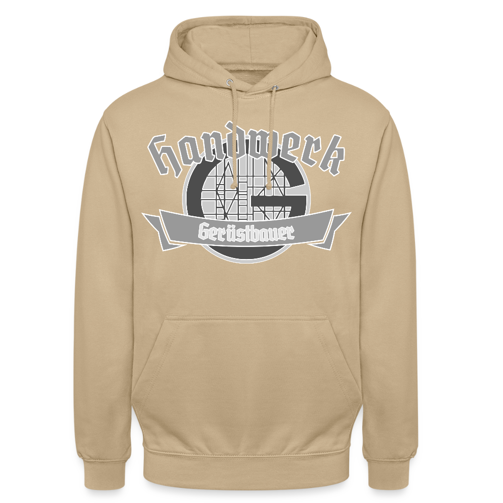Unisex Hoodie "Gerüstbauer" - Beige