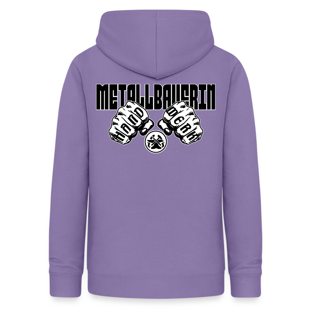 Frauen Hoodie "Metallbauerin" (beidseitig beruckt) Lavendel Frauen Hoodie