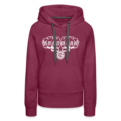 Frauen Premium Hoodie "Gerüstbauer" - Bordeaux