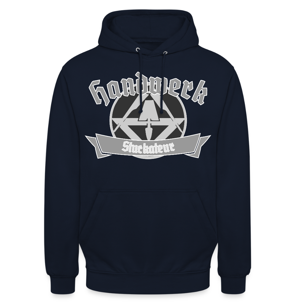 Unisex Hoodie "Stuckateur" Navy Unisex Hoodie