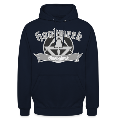Unisex Hoodie "Stuckateur" Navy Unisex Hoodie