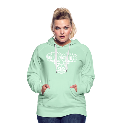 Frauen Premium Hoodie "Zimmermann" - helles Mintgrün