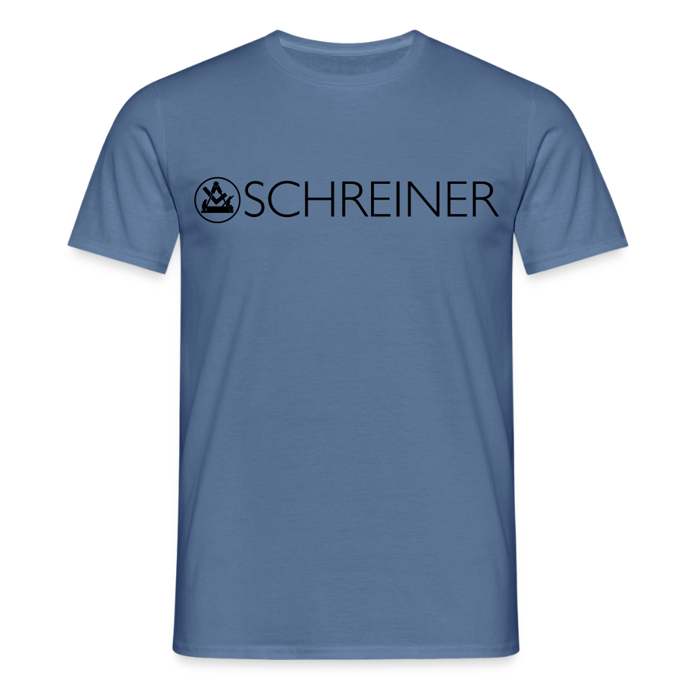Unisex T-Shirt "Schreiner" Taubenblau Männer T-Shirt