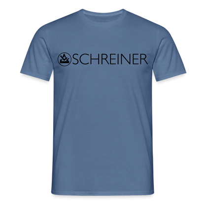 Unisex T-Shirt "Schreiner" Taubenblau Männer T-Shirt
