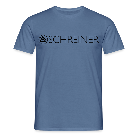 Unisex T-Shirt "Schreiner" Taubenblau Männer T-Shirt