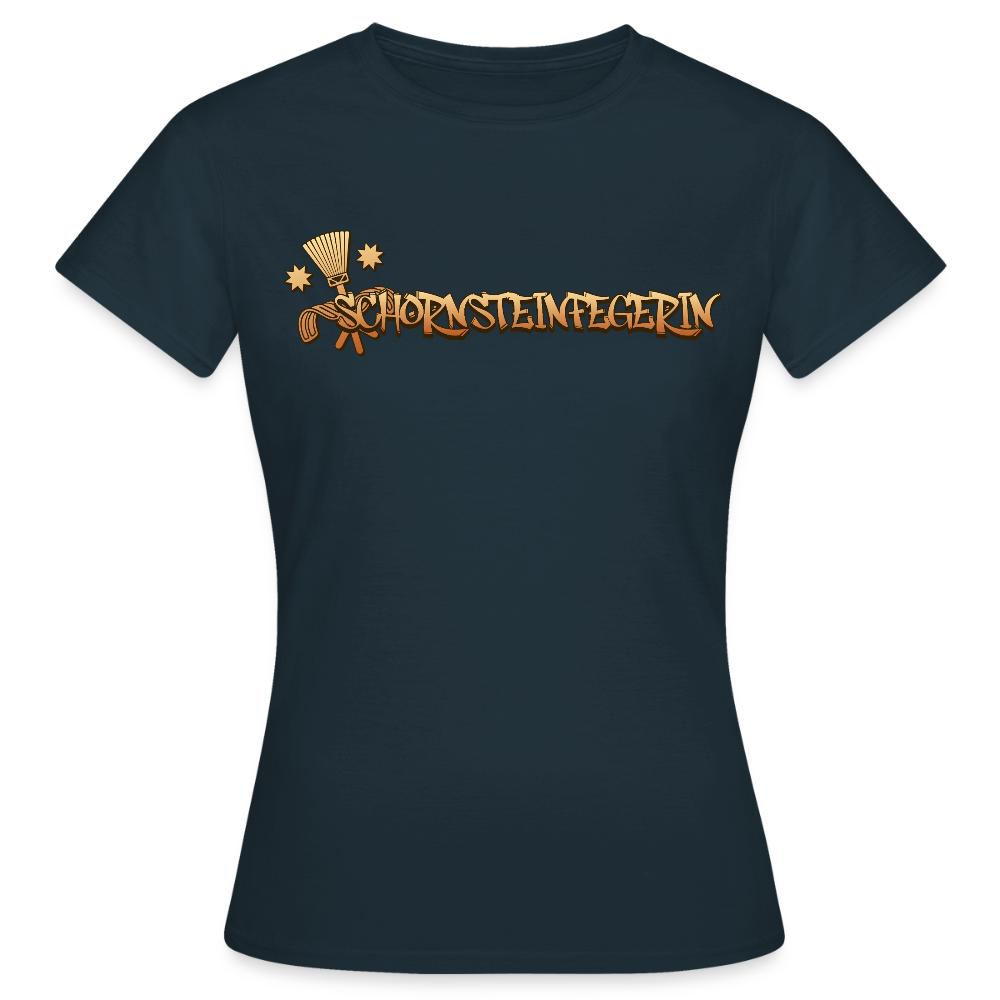 Frauen T-Shirt "Schornsteinfegerin" Navy Frauen T-Shirt