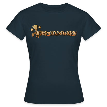 Frauen T-Shirt "Schornsteinfegerin" Navy Frauen T-Shirt