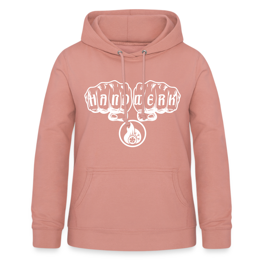 Frauen Hoodie "Klimatechniker" Altrosa Frauen Hoodie