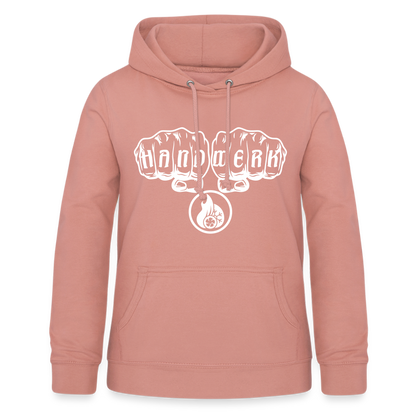 Frauen Hoodie "Klimatechniker" Altrosa Frauen Hoodie