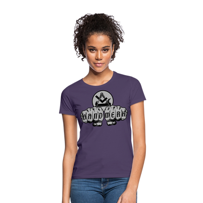 Frauen T-Shirt "Schreiner/Tischler" - Dunkellila