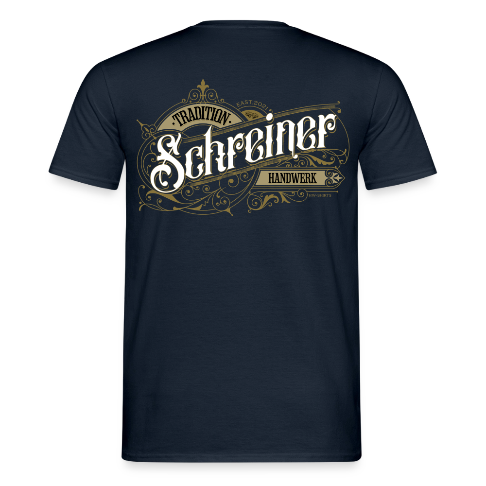 Unisex T-Shirt "Schreiner" von Spreadconnect, Männer T-Shirt mit nostalgischem Holzarbeiter-Design, bequem und stylisch.