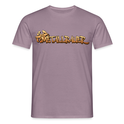 Unisex T-Shirt "Metallbauer" Lilagrau Männer T-Shirt