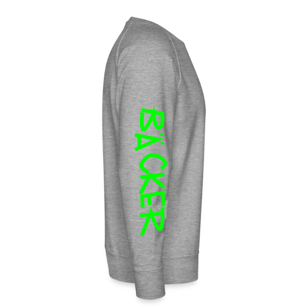 Unisex Premium Pullover "Bäcker" neongrün Männer Premium Pullover
